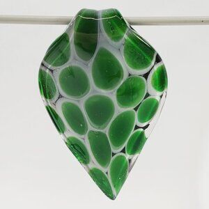 Vintage Murano Art Glass Green Pendant (4911)